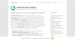 Desktop Screenshot of farblaserdrucker-test.info