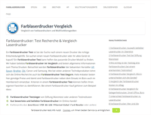 Tablet Screenshot of farblaserdrucker-test.info